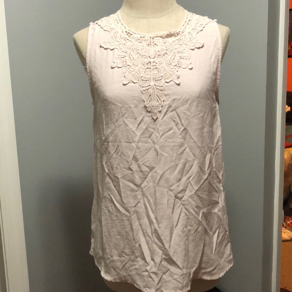 Alice blue Deaigned for Stitch Fix Crochet Tank